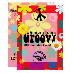 Hippie Party Invitations Free 4