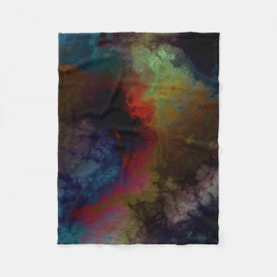 Hippie Tie Dye Fleece Blanket
