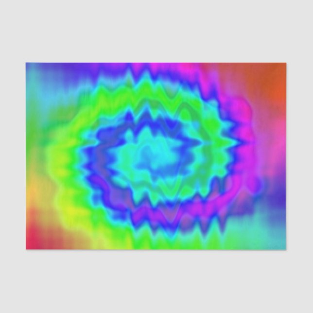 Hippie Tie Dye Gift Tissue Paper (Front)