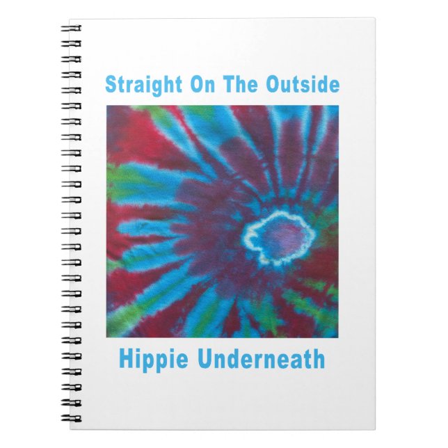 Hippie Tie Dye Notebook (Front)