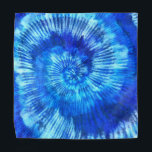 Hippie Tie Dye Pattern Watercolor Blue Modern  Bandana<br><div class="desc">Hippie Tie Dye Pattern Watercolor Blue Modern</div>
