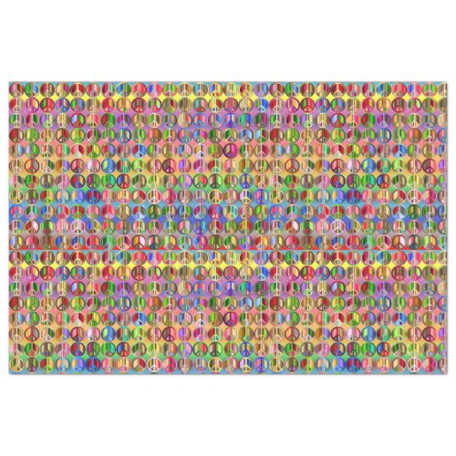 Hippie Tie_Dye Peace Pattern Decoupage Tissue Paper