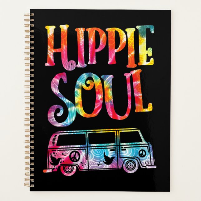 Hippie Tie Dye Van Hippie Soul Planner (Front)