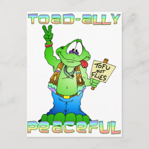 Hippie Toad Postcard