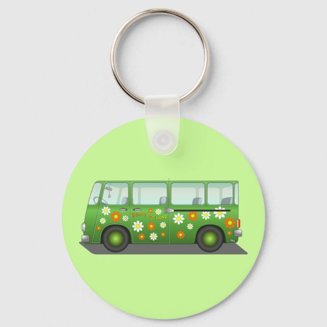 Hippie Van Keychain (Front)
