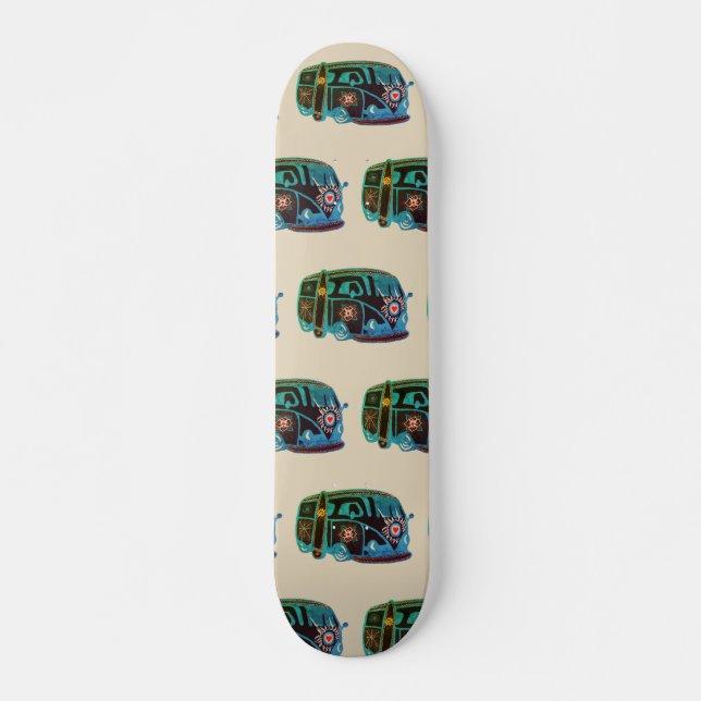 Hippie Van Skateboard Deck (Front)