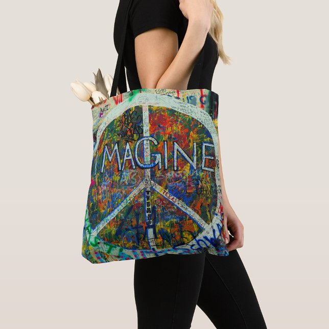 Hippie Wall Art Tote Bag (Creator Uploaded)