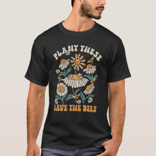 Hippie Wildflower Planet Save Environment Earth Da T-Shirt