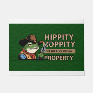 Hippity Hoppity Doormat – Funny Welcome Mat