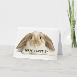 HIPPITY HOPPITY "EASTER" IS ON ITS WAY HOLIDAY CARD