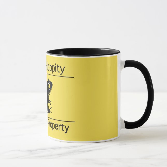 Hippity Hoppity Get Off My Property Liberty Meme Mug (Right)