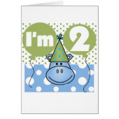 Hippo 2nd Birthday Tshirts and Gifts (Front)