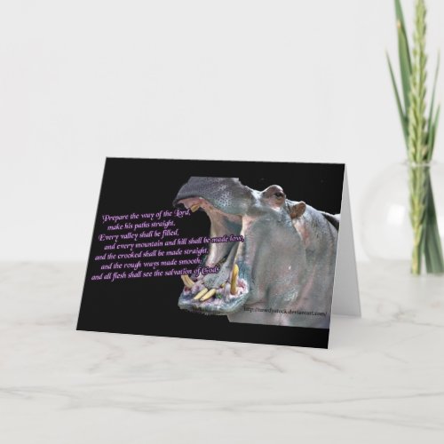 Hippo Advent Cards