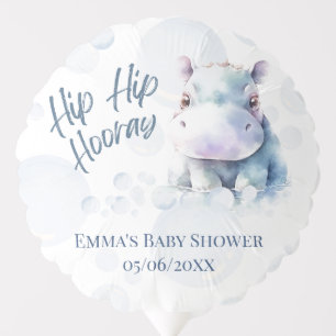 Hippo and Balloons Baby Shower 