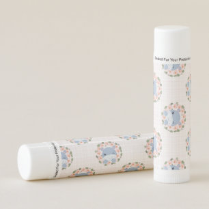 Hippo And Flower Tattoo Lip Balm