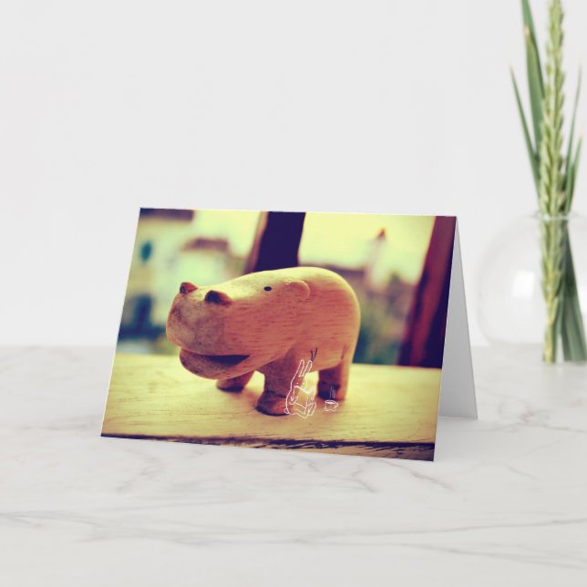 Hippo and his friend card (Front)