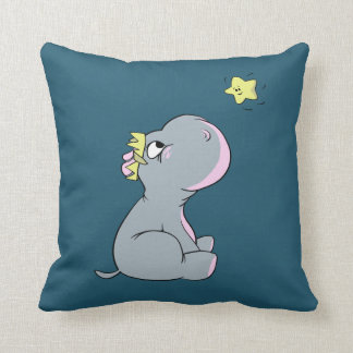 Hippo and Star! Throw Pillow