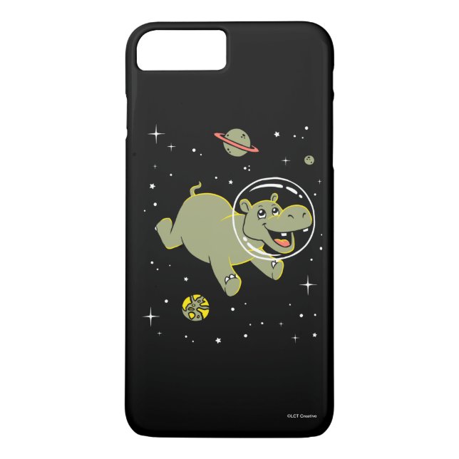 Hippo Animals In Space Case-Mate iPhone Case (Back)