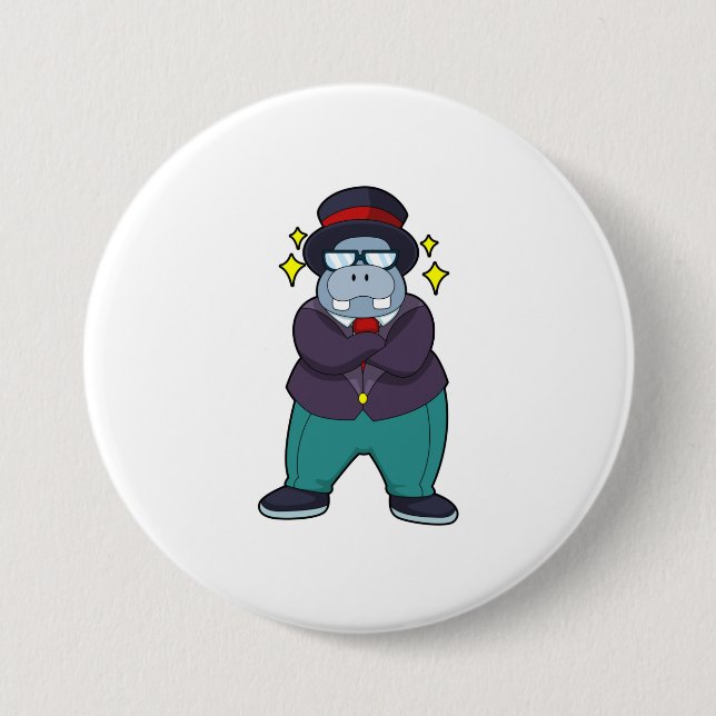 Hippo as Groom with Suit.PNG Button (Front)