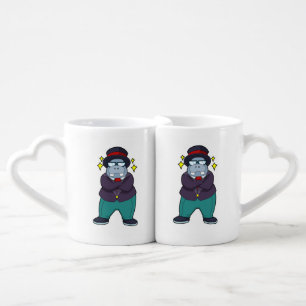 Hippo as Groom with Suit.PNG Coffee Mug Set