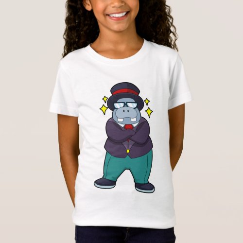 Hippo as Groom with SuitPNG T_Shirt