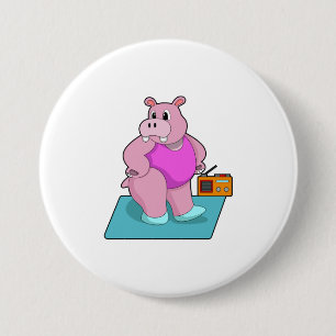 Hippo at Fitness with Radio.PNG Button