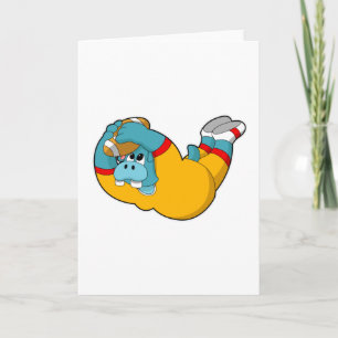 Hippo at Football Sports Card