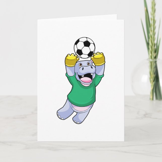Hippo at Soccer Sports Card (Front)