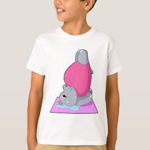 Hippo at Yoga Fitness T-Shirt