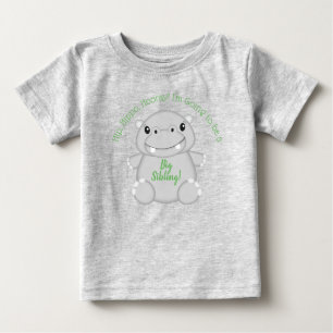Hippo Baby Shower Baby T-Shirt