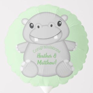 Hippo Baby Shower Balloon
