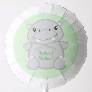 Hippo Baby Shower Balloon