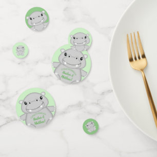 Hippo Baby Shower Confetti