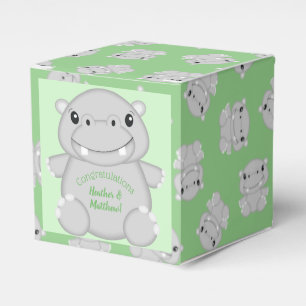 Hippo Baby Shower Favor Boxes