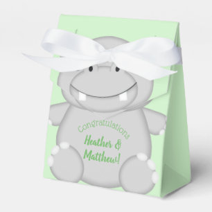 Hippo Baby Shower Favor Boxes