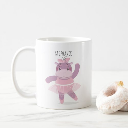 Hippo Ballerina Coffee Mug
