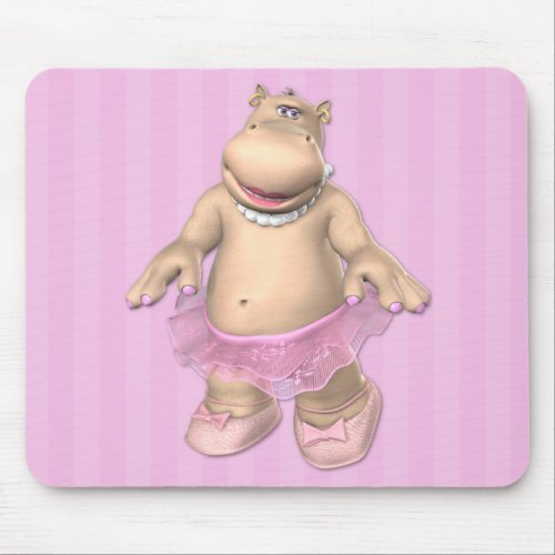 Hippo Ballerina Mousepad