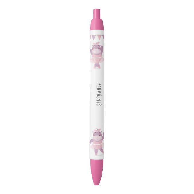 Hippo Ballerina Pen (Front Vertical)