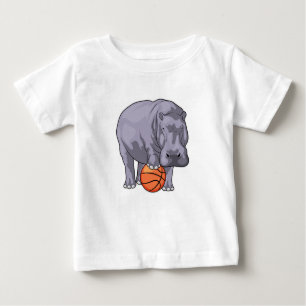 Hippo Basketball player Basketball Baby T-Shirt