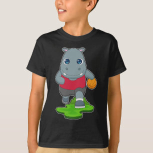 Hippo Basketball player Basketball T-Shirt