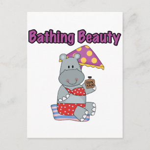 Hippo Bathing Beauty T-shirts and Gifts Postcard