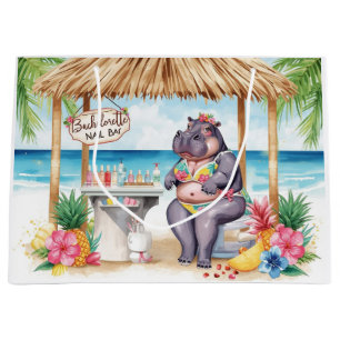 Hippo Bikini Salon Sign for Bachelorette Party  Large Gift Bag