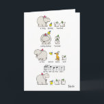 HIPPO BIRDIE CARD<br><div class="desc">A Boynton Classic. An unpretentious hippo, birdie, and two ewe make for what is, rumor has it, the bestselling birthday card ever. Over ten million copies sold. (!)</div>