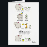 HIPPO BIRDIE CARD<br><div class="desc">A Boynton Classic. An unpretentious hippo, birdie, and two ewe make for what is, rumor has it, the bestselling birthday card ever. Over ten million copies sold. (!)</div>