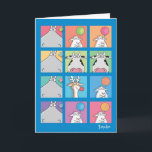 HIPPO BIRDIE FACES CARD<br><div class="desc">A hippo, a birdie... maybe you had to be there.</div>
