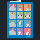 HIPPO BIRDIE FACES CARD<br><div class="desc">A hippo, a birdie... maybe you had to be there.</div>
