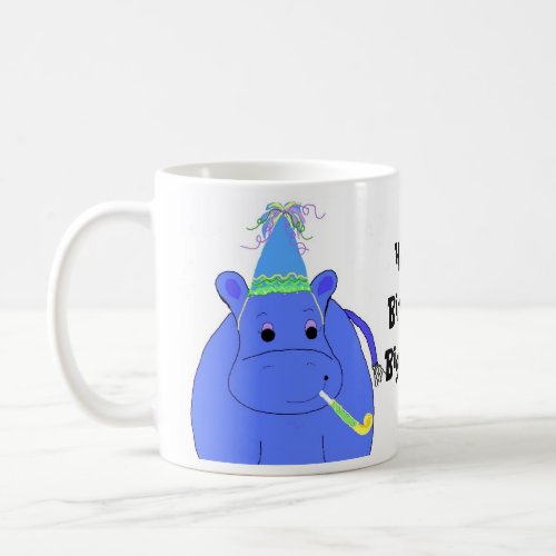 Hippo Birthday Big Fella Coffee Mug