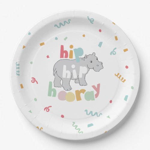 Hippo Birthday Party Hippo Hippopotamus Party Paper Plates