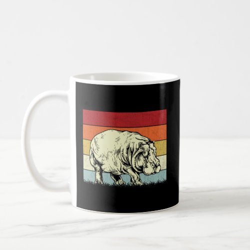 Hippo  Boys Girls Vintage Hippo Retro  Coffee Mug