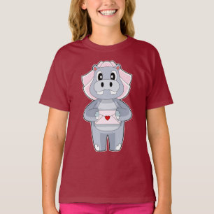 Hippo Bride Envelope Wedding T-Shirt